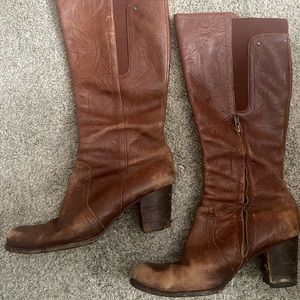 UGG leather heel boots